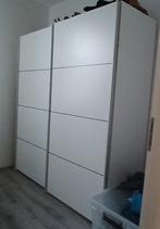 Witte kledingkast, Huis en Inrichting, Kasten | Kledingkasten, Ophalen of Verzenden, Gebruikt, 50 tot 75 cm, 200 cm of meer