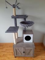 Krabpaal klim en speel toestel voor katten met onderkast, Ophalen, Krabpaal