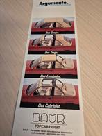 ZeldzameBMW 3 serie brochure Eerste type BMW e30 Baur cabrio, Ophalen of Verzenden, Zo goed als nieuw, BMW