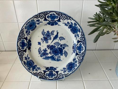 Delftsblauw bord handgeschilderd 1918 De Porceleinen Fles, Antiek en Kunst, Antiek | Wandborden en Tegels, Ophalen