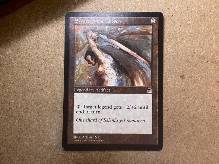 1x Sword of the Chosen (Near Mint), Hobby en Vrije tijd, Verzamelkaartspellen | Magic the Gathering, Zo goed als nieuw, Losse kaart