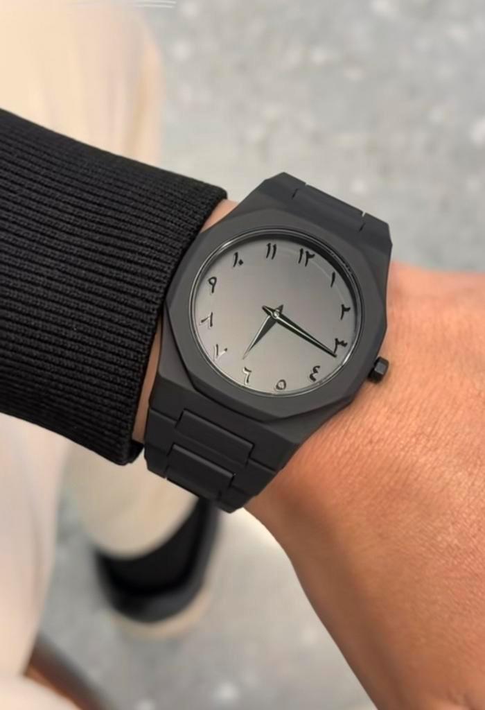 Zwart Horloge met Arabische Cijfers - Gratis Verzending!, Sieraden, Tassen en Uiterlijk, Horloges | Heren, Nieuw, Polshorloge