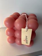 Roze Bubble Kaars - Bonfire, Huis en Inrichting, Woonaccessoires | Kandelaars en Kaarsen, Overige materialen, Overige kleuren