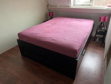 GRATIS AFHALEN IKEA BRIMNES bed + matras + deken - afbeelding 6