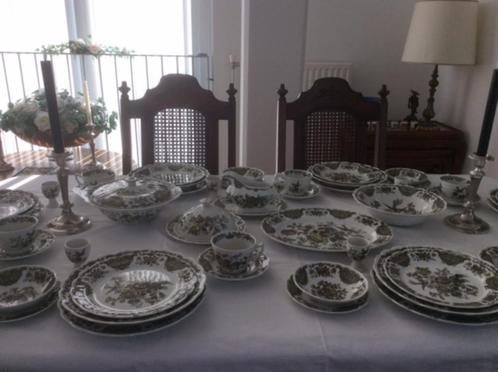 ENGELS SERVIES RIDGWAY JOHSON BROTHERS COMPLEET 6 DELIG €325, Antiek en Kunst, Antiek | Servies compleet, Ophalen