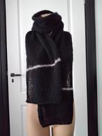 Handgebreide Zwarte Sjaal Zijde/Alpaca, Kleding | Dames, Mutsen, Sjaals en Handschoenen, Handgemaakt, Ophalen of Verzenden, Nieuw