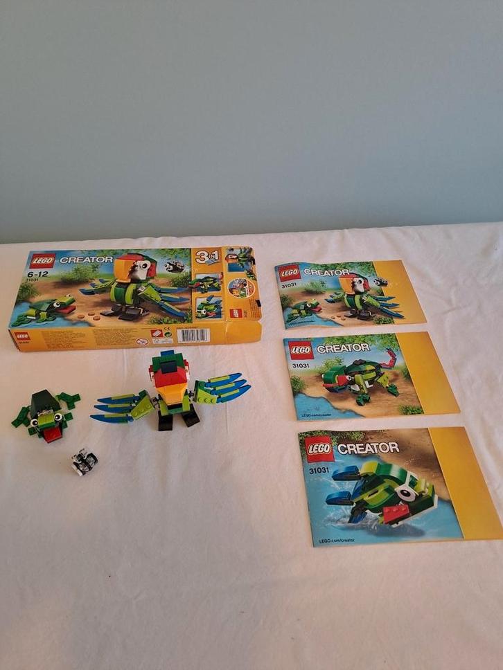 Lego 31031, Rainforest Animals, Creator met doos en boekjes., Kinderen en Baby's, Speelgoed | Duplo en Lego, Zo goed als nieuw