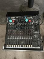 Behringer Eurorack MX2804 + de loread dl 2100 in flycase, 10 tot 20 kanalen, Gebruikt, Microfooningang, Ophalen