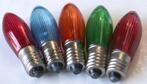 5 gekleurde lampjes kersverlichting Kenbo 14V 3W geribd, Diversen, Kerst, Ophalen of Verzenden, Nieuw
