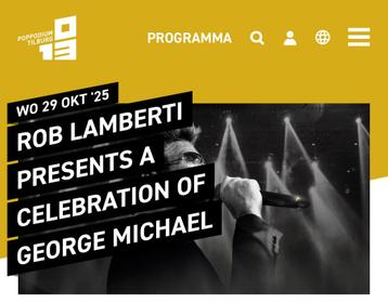 Rob Lamberti celebration of George Michael 013 beschikbaar voor biedingen