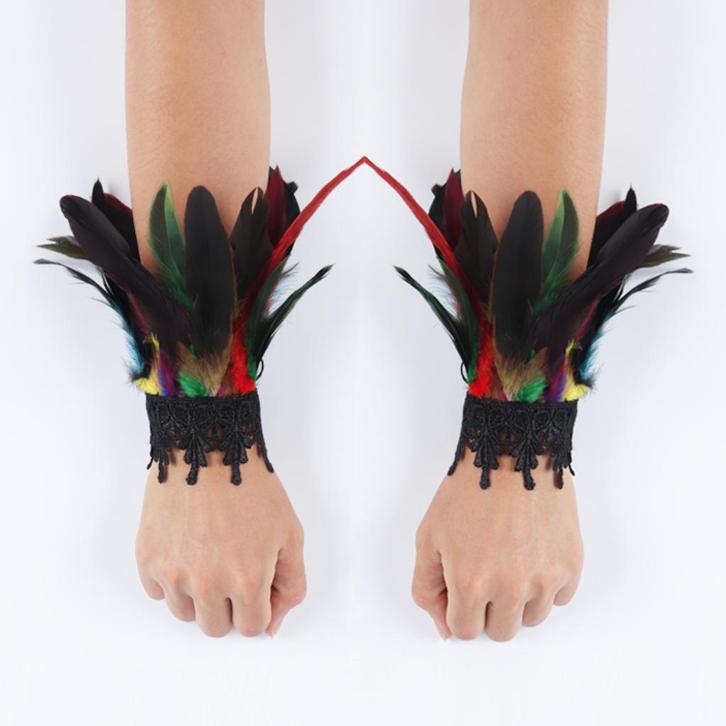 Gekleurde veren dames handschoenen victoriaanse burlesque, Kleding | Dames, Mutsen, Sjaals en Handschoenen, Nieuw, Handschoenen