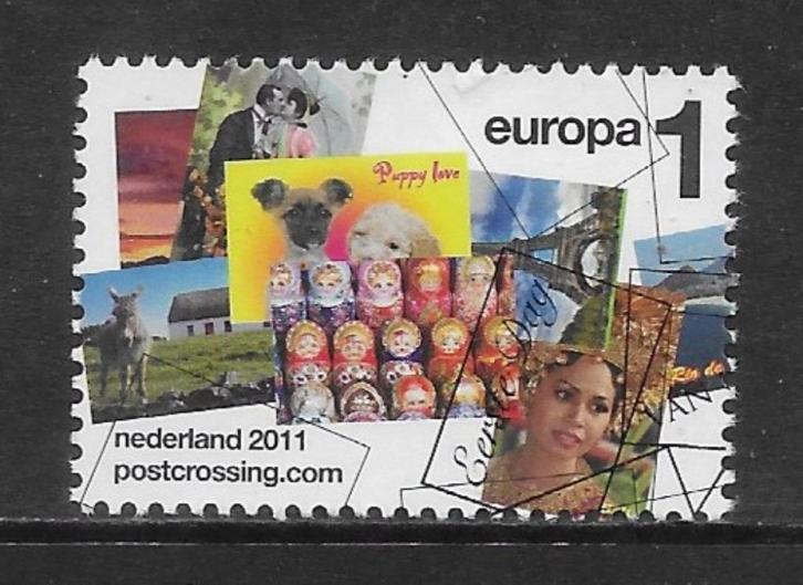 2011, Postcrossing, Matrushka [2879] (K0902), Postzegels en Munten, Postzegels | Nederland, Ophalen of Verzenden