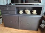 Dressoir, zwart kastje voor bv televisie, Huis en Inrichting, Kasten | Dressoirs, Ophalen, Gebruikt, 25 tot 50 cm, Met deur(en)