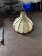 Vintage Lampenkap met Franjes, Huis en Inrichting, Lampen | Lampenkappen, Ophalen, Gebruikt, 25 tot 50 cm, Wit