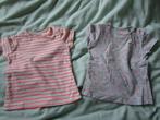 Hema  - twee leuke shirts maat 68, Meisje, Ophalen of Verzenden, Zo goed als nieuw, Hema