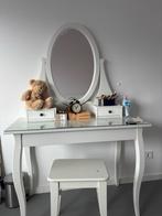 Mooie Spiegel Opmaak Tafel, 100 tot 150 cm, Zo goed als nieuw, Hout, 50 tot 100 cm
