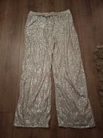 Glitter broek maat 44, Beige, Maat 42/44 (L), Ophalen of Verzenden, Zo goed als nieuw