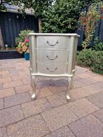 Te koop zilver buikkastje, Huis en Inrichting, Gebruikt, 3 of 4 laden, Minder dan 100 cm, 25 tot 50 cm