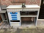 metalen werkbank met bankschroef 120 mm, Ophalen, Gebruikt, 120 tot 170 cm, Bankschroef