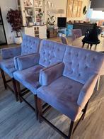 eetbar stoelen, Huis en Inrichting, Stoelen, Ophalen, Overige kleuren, Drie, Velvet roze fluweel