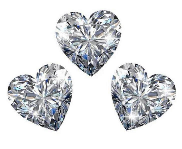 Moissanite in verschillende vormen, Sieraden, Tassen en Uiterlijk, Edelstenen, Zo goed als nieuw, Ophalen of Verzenden