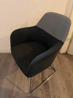 Fauteuil grijs met aluminium frame, Huis en Inrichting, Stoelen, Ophalen, Zo goed als nieuw, Eén, Stof