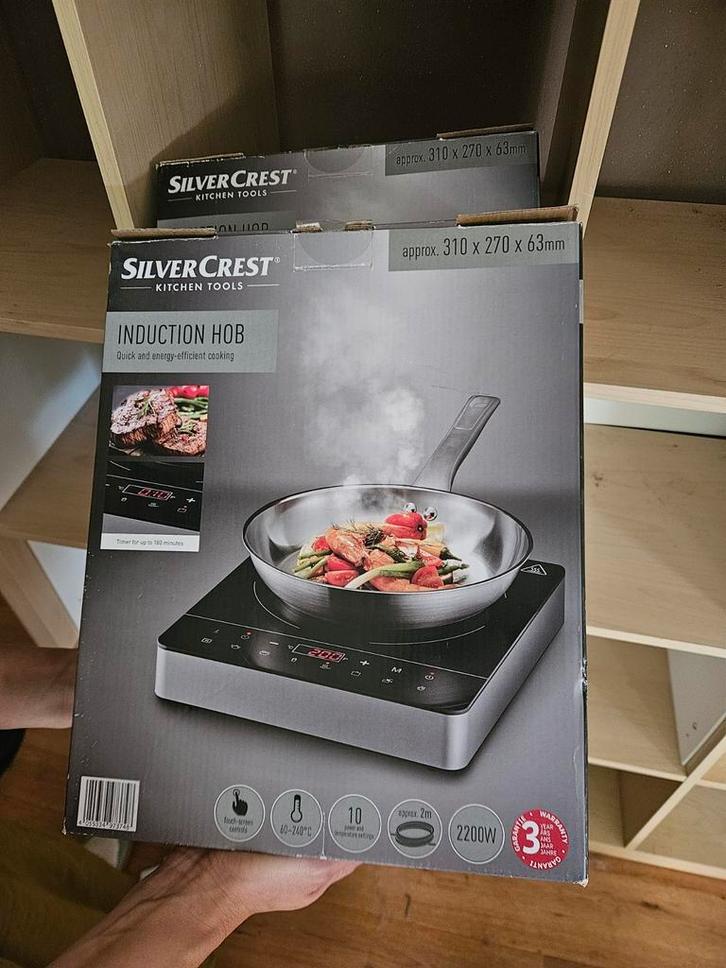 SilverCrest Inductie Kookplaat - Nieuw in doos, Witgoed en Apparatuur, Kookplaten, Nieuw, Vrijstaand, Inductie, 3 kookzones of minder