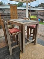 Steigerhouten barset, bartafel, barkruk, biertafel, Ophalen, Gebruikt