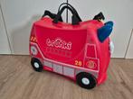 Trunki kinderkoffer brandweerwagen, Sieraden, Tassen en Uiterlijk, Koffers, Gebruikt, Hard kunststof, Minder dan 50 cm, Minder dan 35 cm