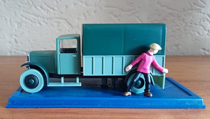 Kuifje auto Camion d'opium Lotus Bleu 1:43 #Tintin, Verzamelen, Beelden en Beeldjes, Zo goed als nieuw, Ophalen of Verzenden