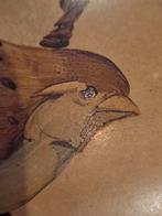 Vintage plateel vazen met vogeltjes musjes motief, Huis en Inrichting, Woonaccessoires | Vazen, Ophalen of Verzenden, Overige kleuren