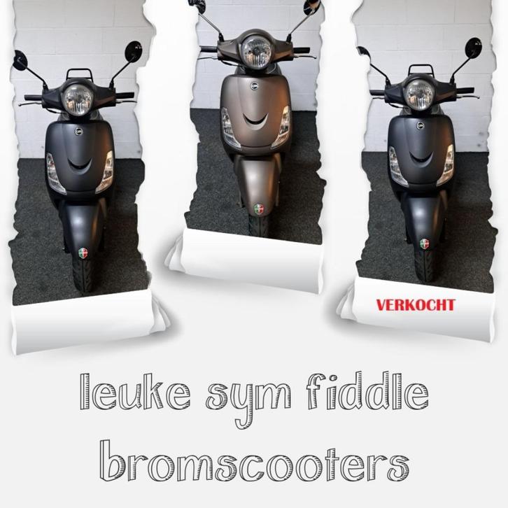 Leuke Sym Fiddle II scooters, 2e hands, Fietsen en Brommers, Scooters | SYM, Zo goed als nieuw, Fiddle, Benzine, Ophalen