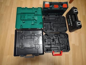 Diverse gereedschapskoffers (zie beschrijving) beschikbaar voor biedingen