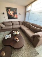 Grote 3-delige hoekbank met wasbare hoezen, Ophalen, Gebruikt, 100 tot 125 cm, Hoekbank