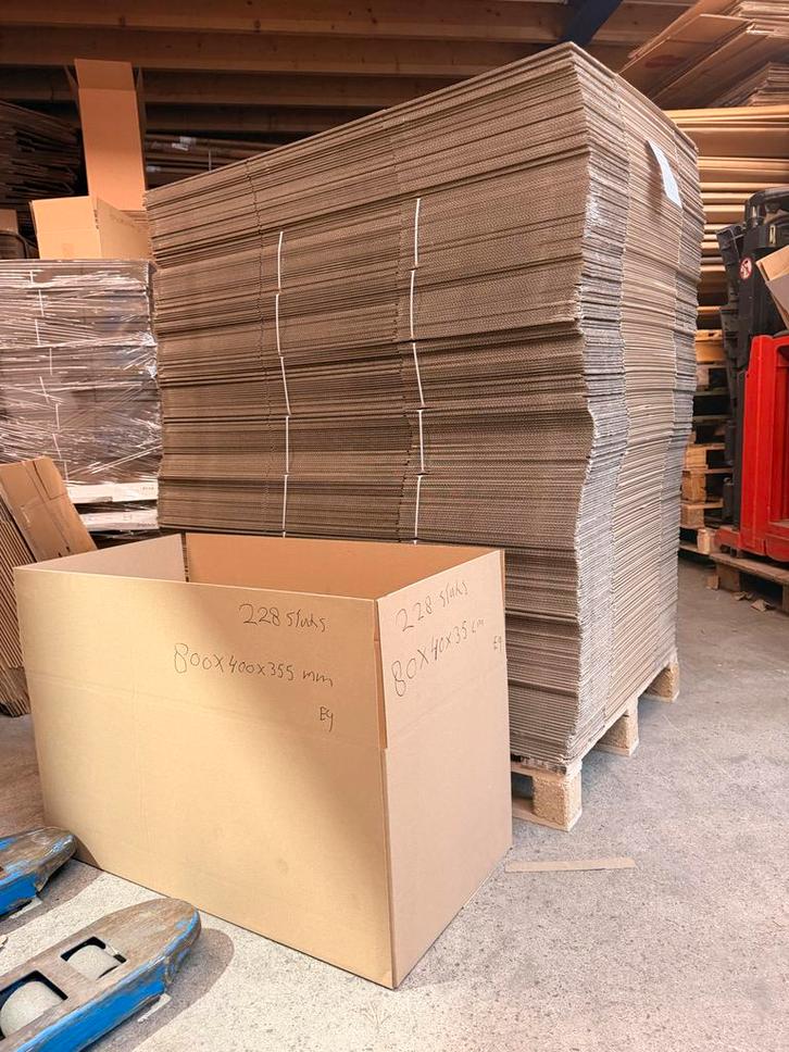 Dozen Nieuwe verzenddozen 80x40x35cm - 228 stuks op pallet, Doe-het-zelf en Verbouw, Kratten en Dozen, Nieuw, Doos, 100 cm of meer