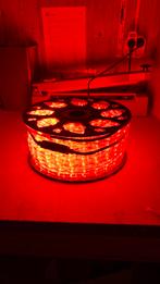 2x Rol lichtslang 45 meter - kleur rood - LED, Tuin en Terras, Kunststof, Minder dan 50 watt, Nieuw, Ophalen of Verzenden