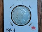 Curaçao 1 gulden 1944, Postzegels en Munten, Munten | Nederland, 1 gulden, Zilver, Ophalen of Verzenden, Koningin Wilhelmina