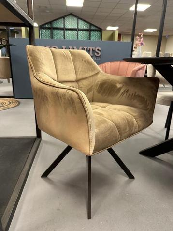3x stoel champagne - 3 draaibare stoelen champagne  beschikbaar voor biedingen