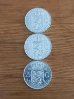 Nederland drie zilveren rijksdaalders unc, Postzegels en Munten, Munten | Nederland, Ophalen of Verzenden, Koningin Juliana, 2½ gulden
