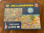 Comic puzzle Jan Haasteren 2 stuks, Ophalen, 500 t/m 1500 stukjes, Gebruikt, Legpuzzel