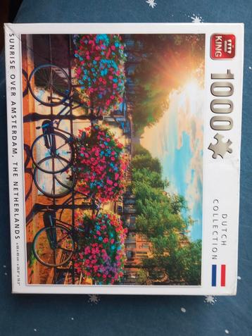 Puzzel 1000 stukjes, sunrise over Amsterdam  beschikbaar voor biedingen