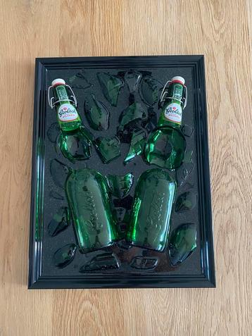 Grolsch bier bottle art schilderij beschikbaar voor biedingen