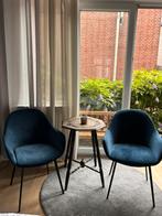2 Blauwe Stoelen - Zo Goed Als Nieuw, Huis en Inrichting, Stoelen, Ophalen, Twee, Blauw, Zo goed als nieuw