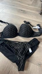 Marie Jo BH en slip. 80C en 40. Zwart, Ophalen of Verzenden, Zo goed als nieuw, Zwart, Bikini