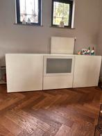Witte TV kast, Overige materialen, Gebruikt, 150 tot 200 cm, 25 tot 50 cm