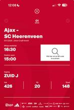 Ajax - Heerenveen vak 426, Tickets en Kaartjes, Eén persoon