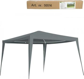 LesliLiving partytent paviljoen – Grijs – 3 x 3 meter NIEUW beschikbaar voor biedingen