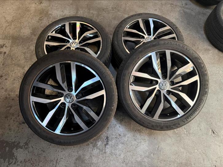 ✅ 17 inch originele Volkswagen Madrid velgen 5x112 Golf 6 7, Auto-onderdelen, Banden en Velgen, Banden en Velgen, Zomerbanden