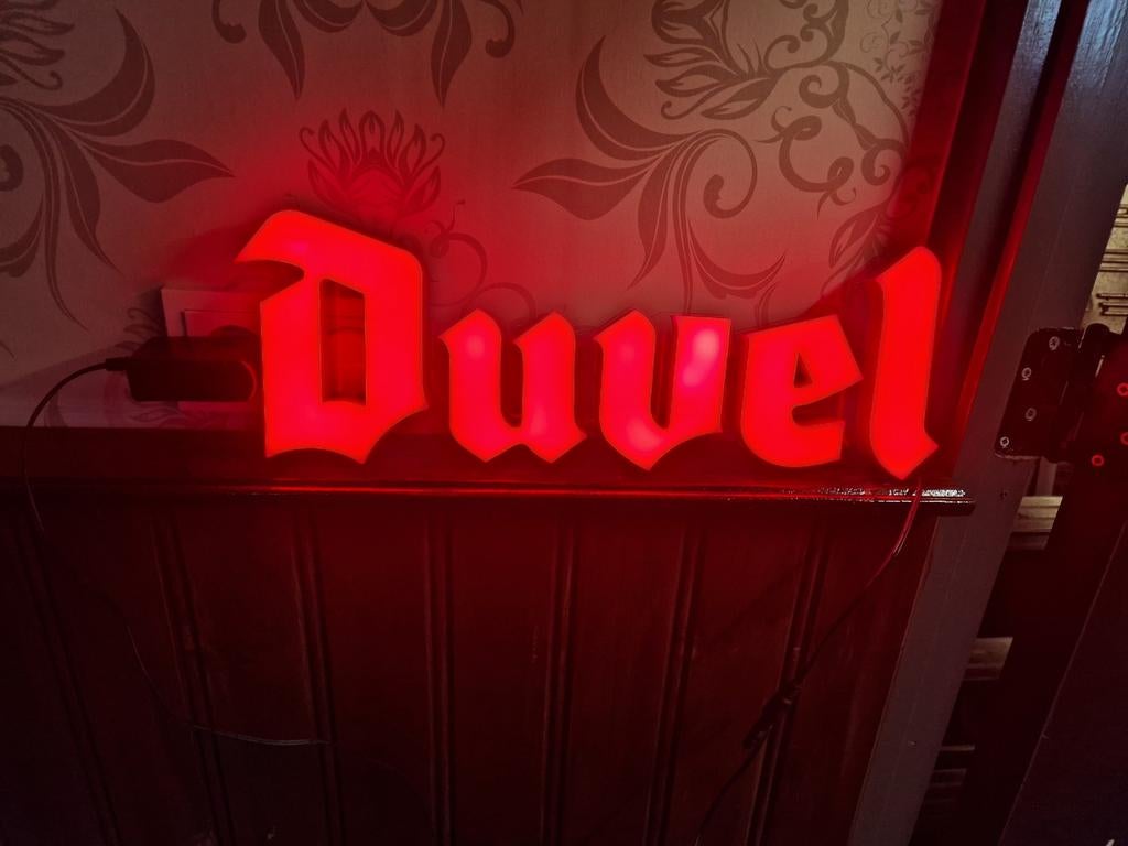 Duvel lichtreclame, Ophalen of Verzenden