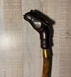 Houten wandelstok met dierenkop 125 cm h, Diversen, Wandelstokken, Ophalen, Nieuw, X, X